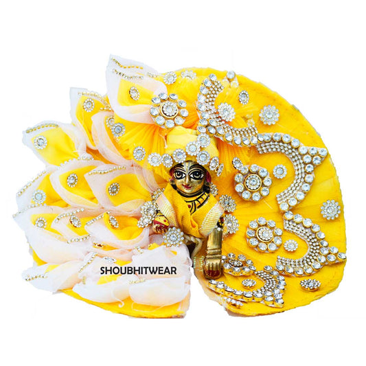 laddu gopal yellow colour dress