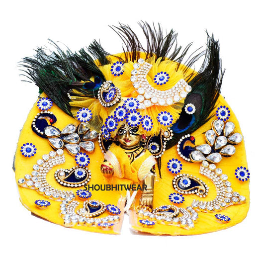 laddu gopal dress/laddu gopal peacock dress