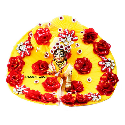 laddu gopal yellow dress