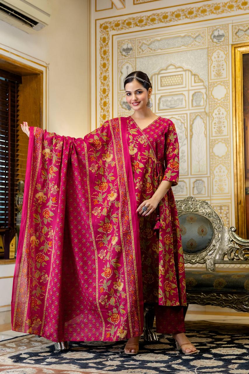 cotton dupatta kurta set